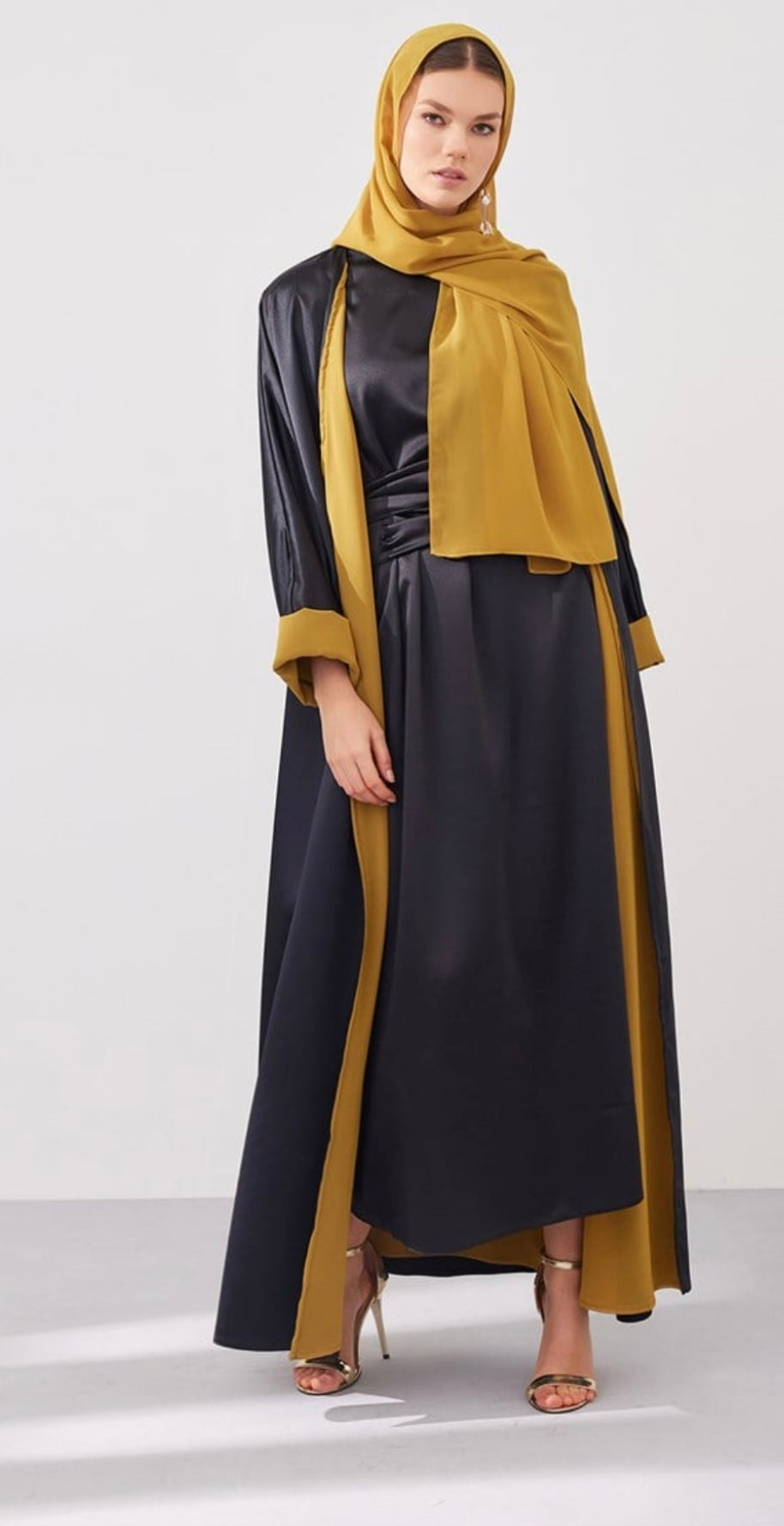 Elegant Abaya with hijab