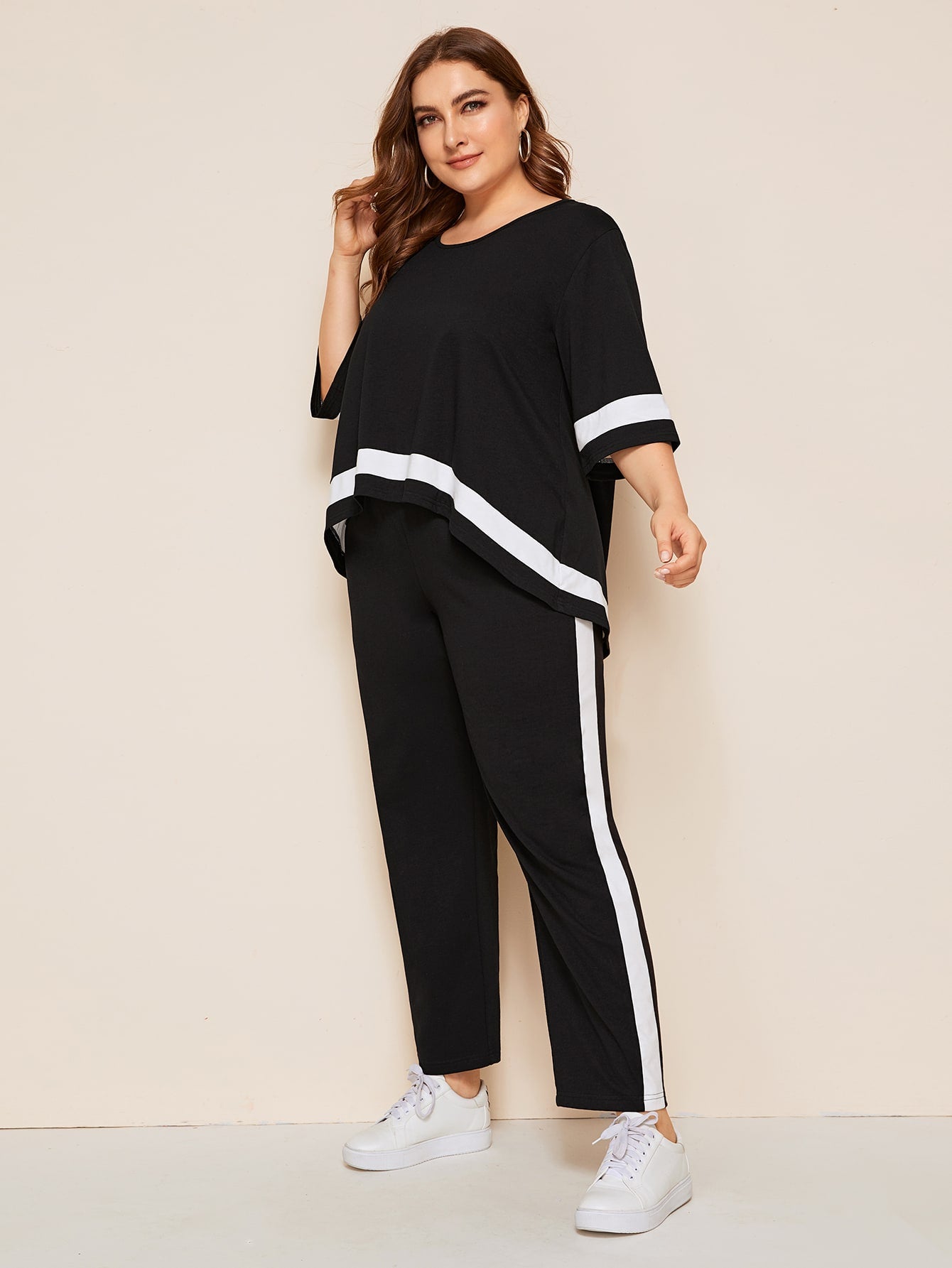 High low top with pants set