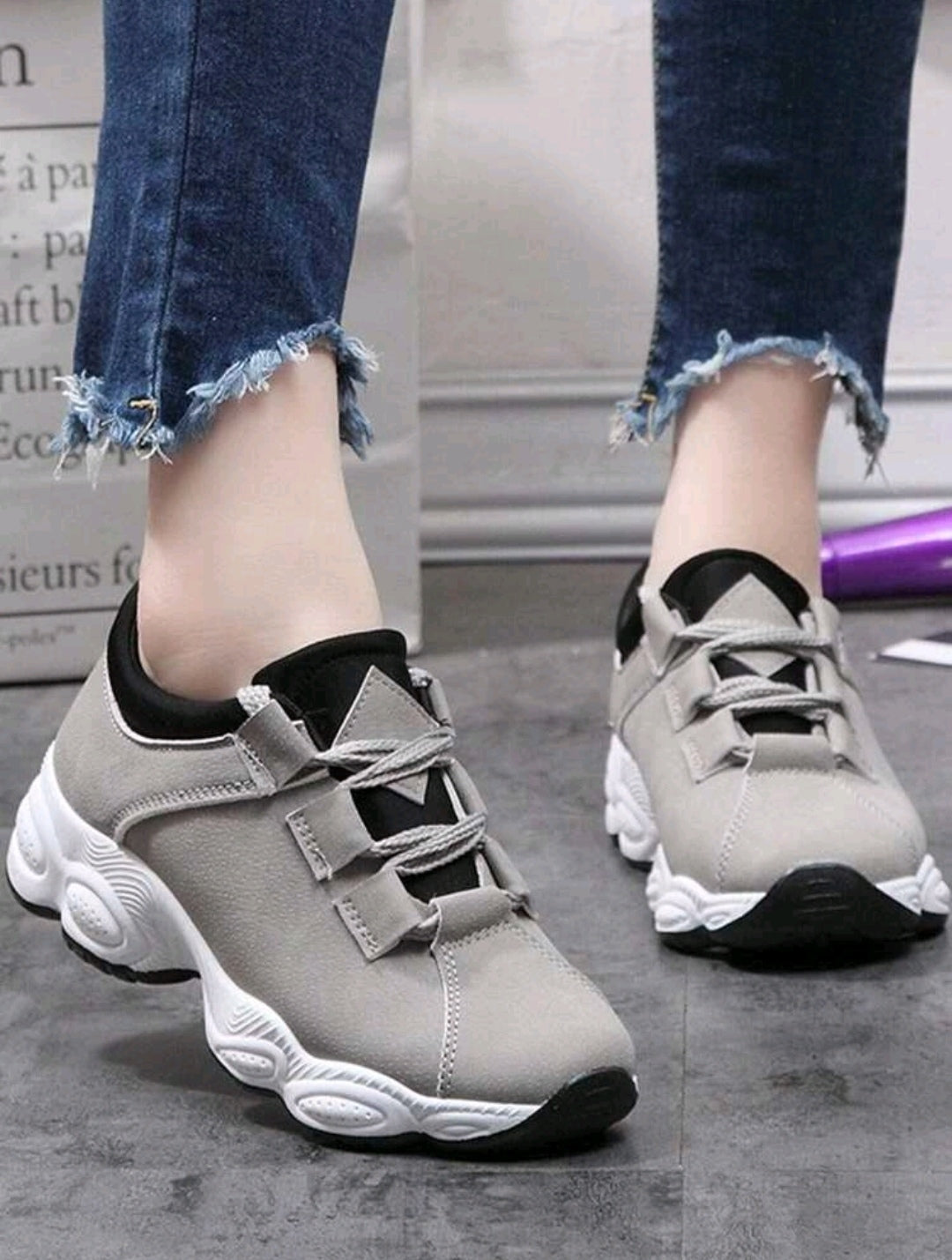 Chunky sole trainers