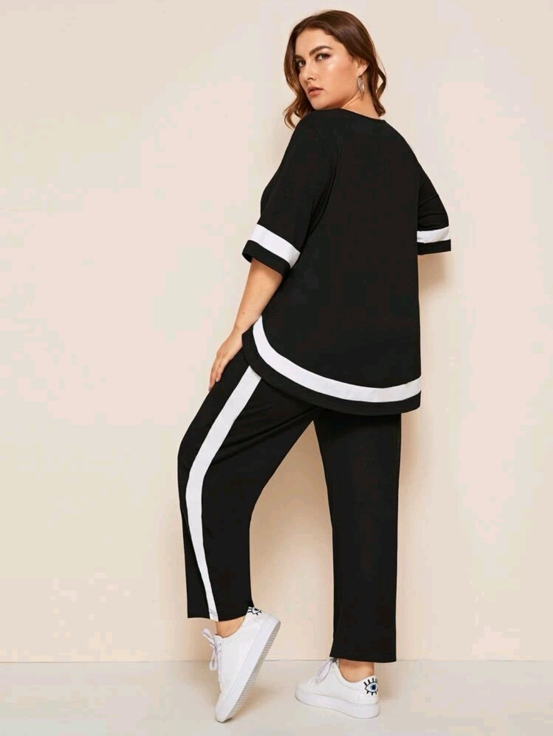 High low top with pants set
