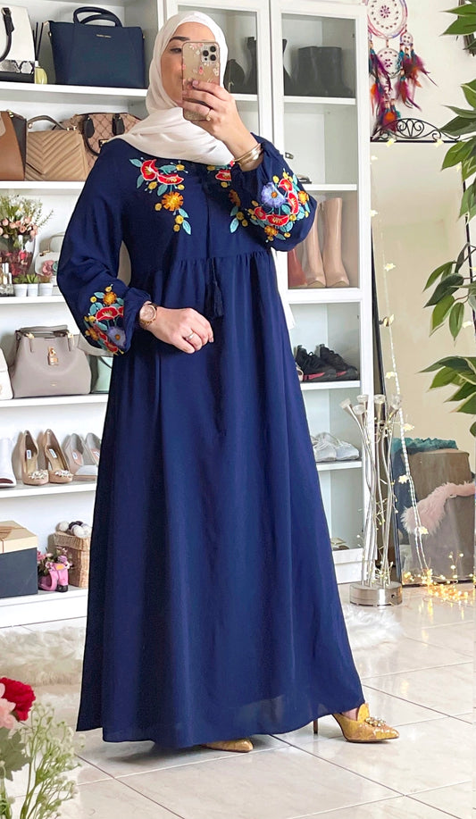 Embroidered Long Dress