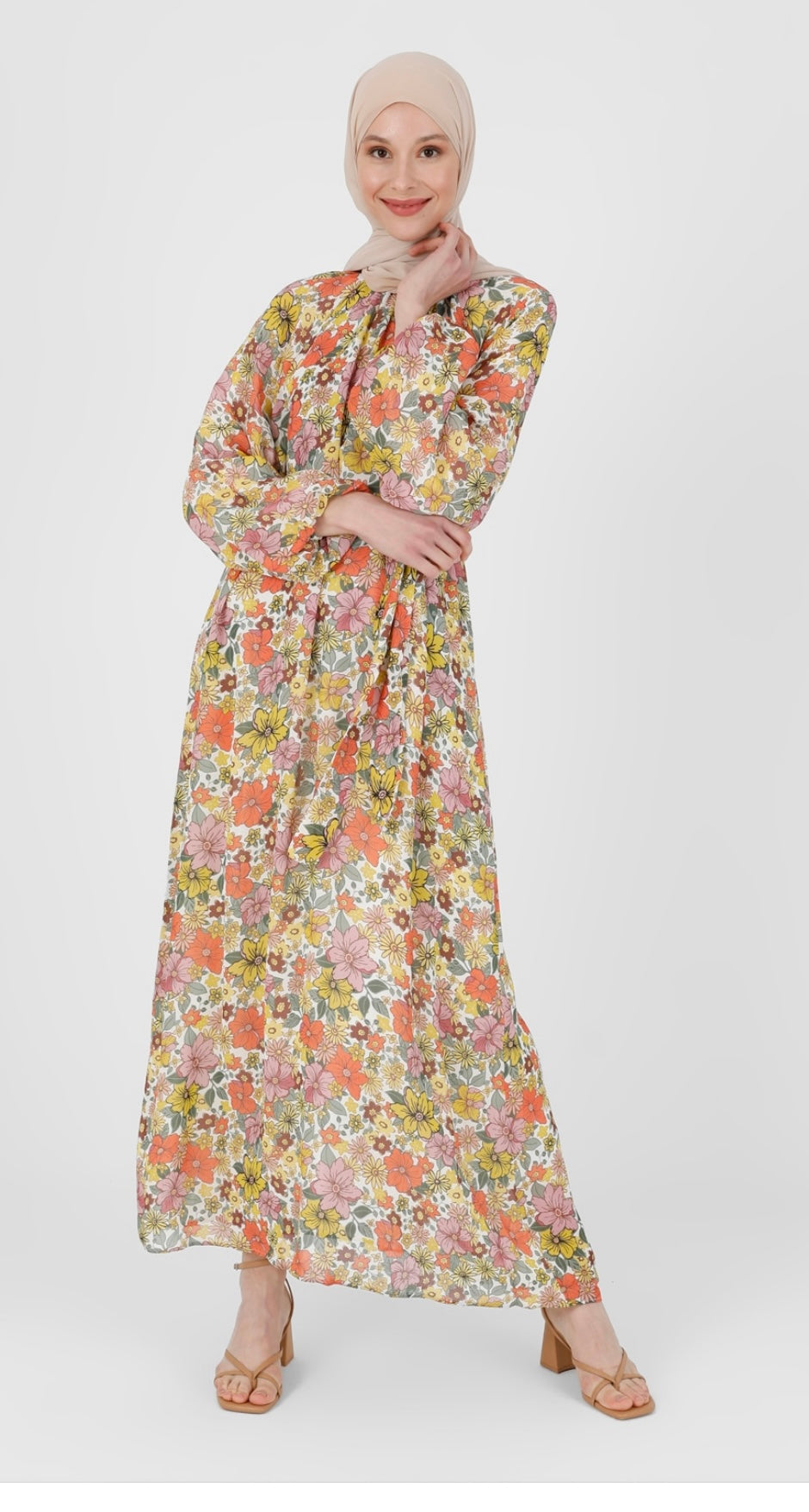 Fully lined floral dress