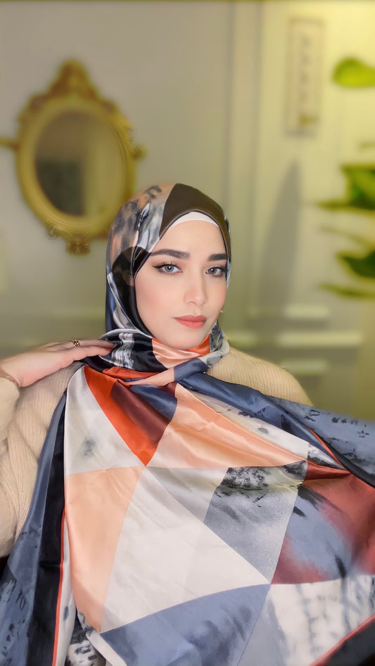 Colorful Satin Silk Hijab