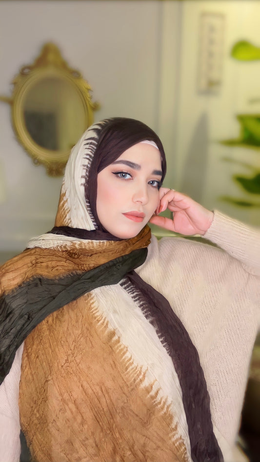 Multi Colors Crinkle Cotton Hijab