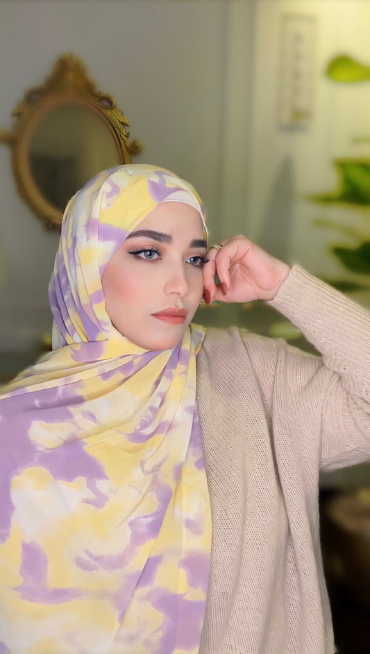 Tie Dye Chiffon Hijab