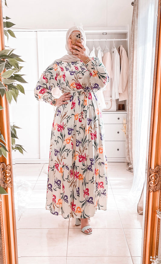 Floral Modest Dress