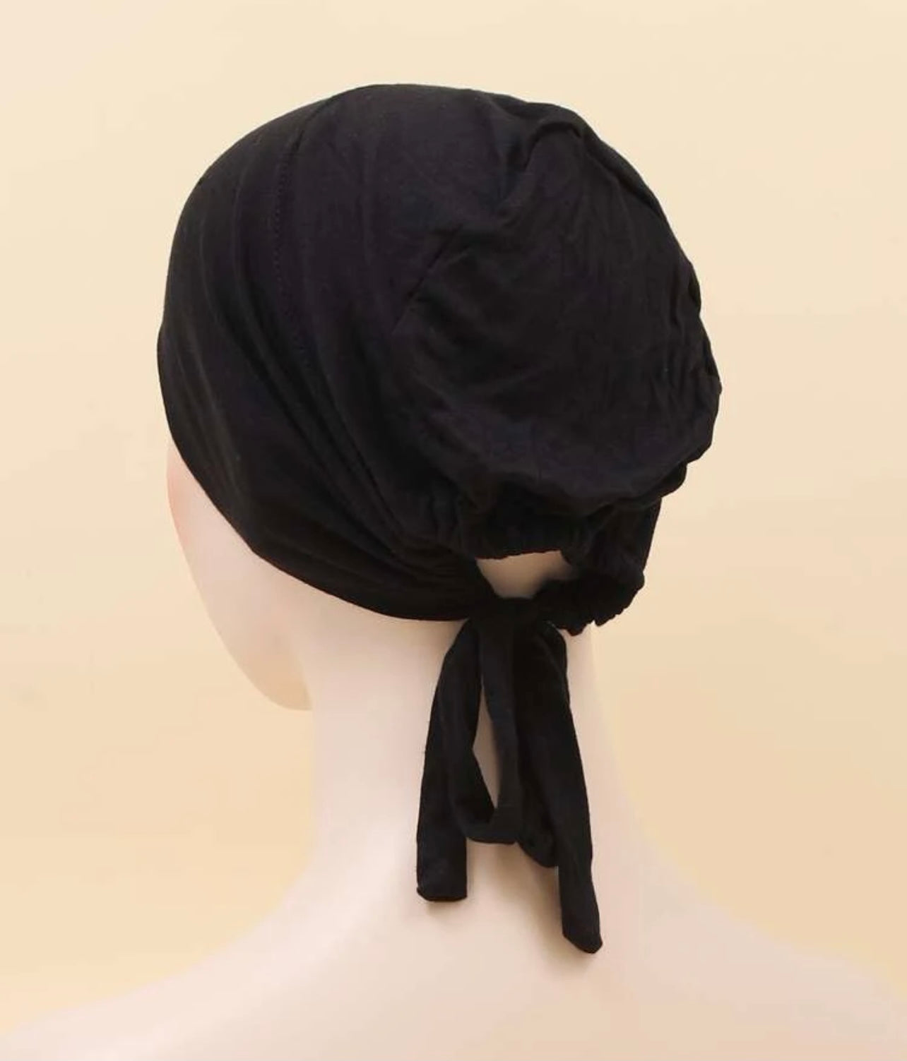 Black Inner Cap Bandana Under Hijab